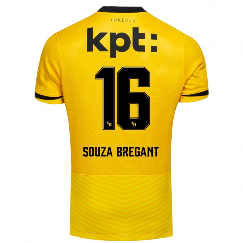 Danxen Uomo Maglia Pietro Souza Bregant #16 Giallo Nero Kit Gara Home 2025/26 Maglietta