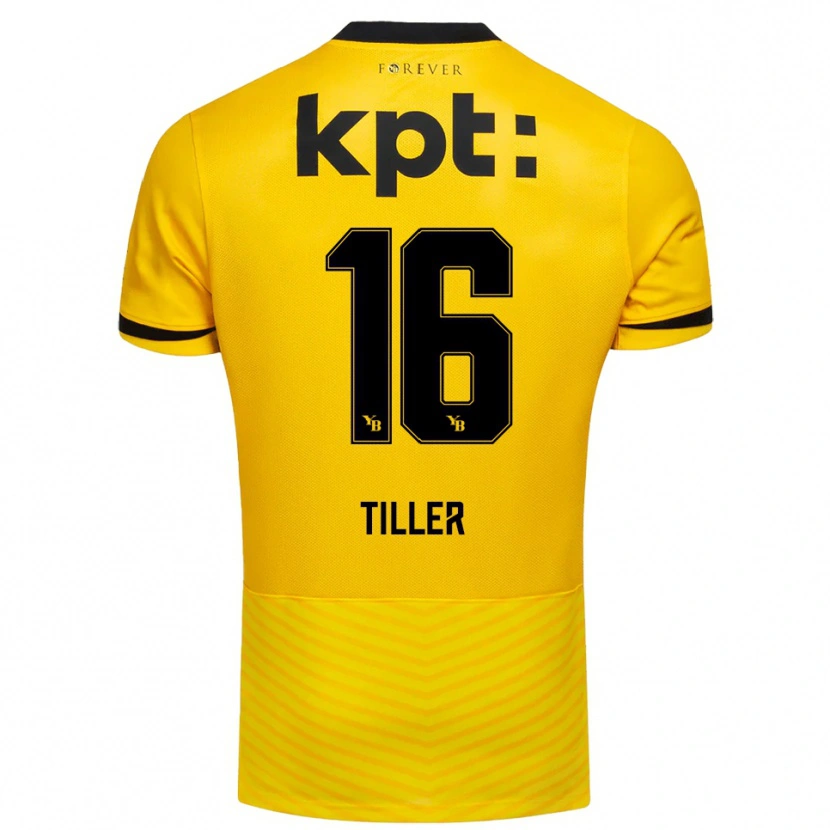 Danxen Uomo Maglia Nicole Tiller #16 Giallo Nero Kit Gara Home 2025/26 Maglietta