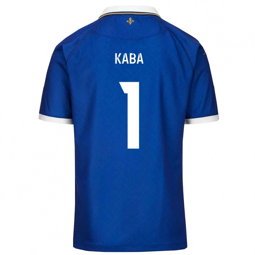 Danxen Uomo Maglia Laye Kaba #1 Blu Oro Kit Gara Home 2025/26 Maglietta