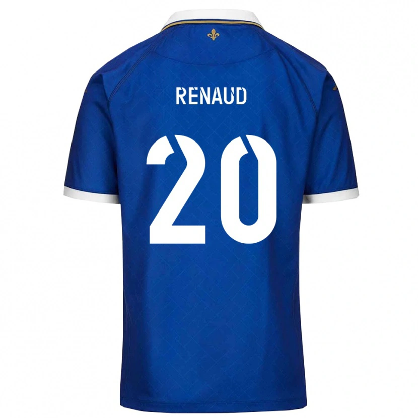 Danxen Uomo Maglia Tom Renaud #20 Blu Oro Kit Gara Home 2025/26 Maglietta