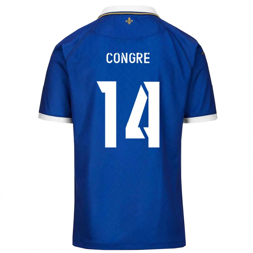 Danxen Uomo Maglia Leny Congre #14 Blu Oro Kit Gara Home 2025/26 Maglietta