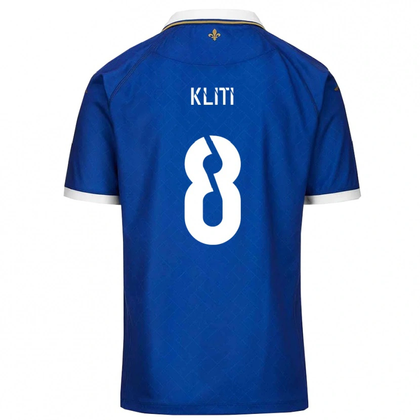 Danxen Uomo Maglia Ayoub Kliti #8 Blu Oro Kit Gara Home 2025/26 Maglietta