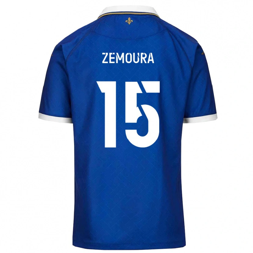 Danxen Uomo Maglia Yohan Zemoura #15 Blu Oro Kit Gara Home 2025/26 Maglietta