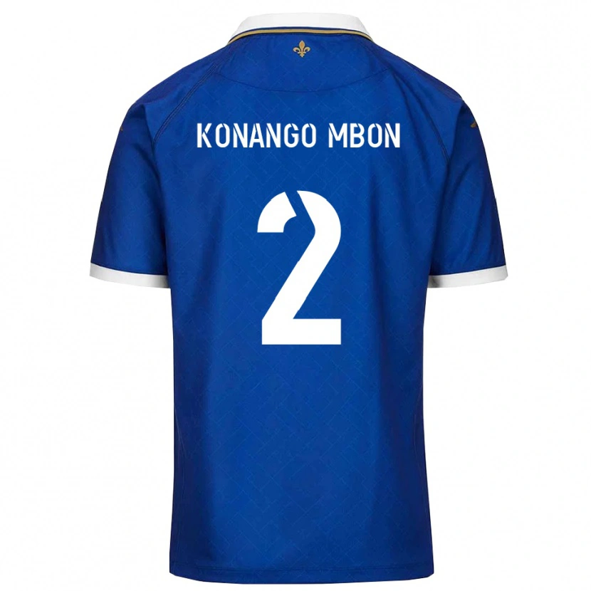 Danxen Uomo Maglia Jordan Konango Mbon #2 Blu Oro Kit Gara Home 2025/26 Maglietta