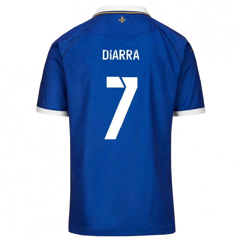 Danxen Uomo Maglia Cheick Diarra #7 Blu Oro Kit Gara Home 2025/26 Maglietta