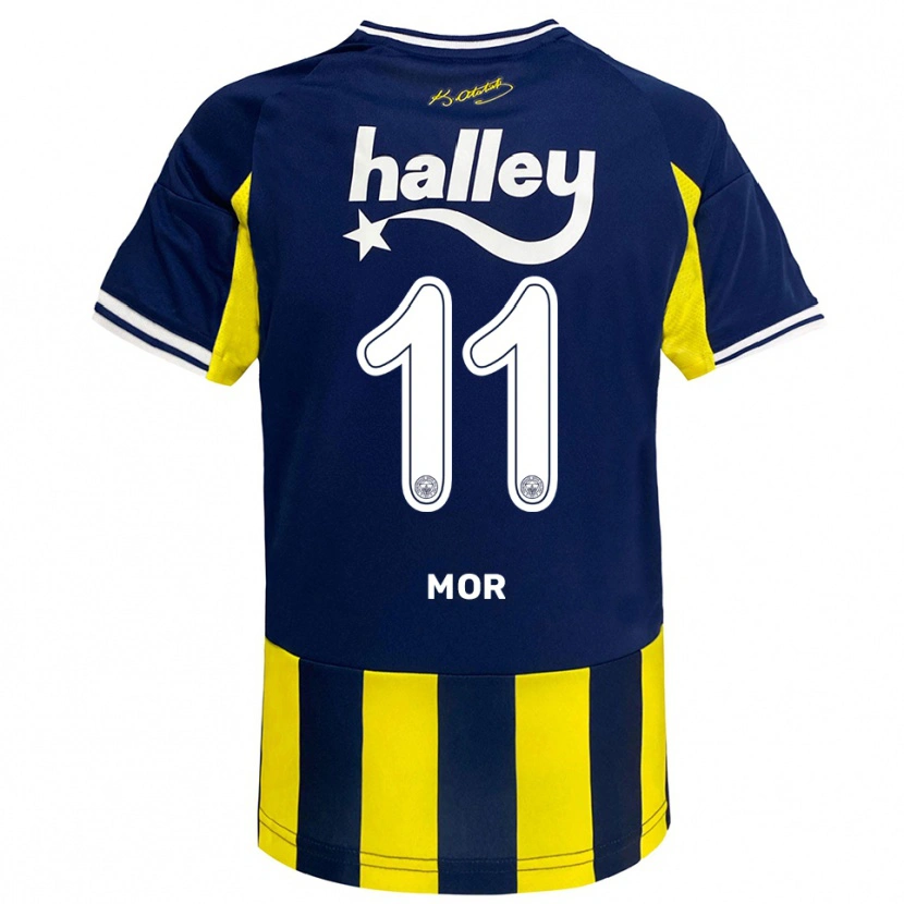 Danxen Uomo Maglia Emre Mor #11 Giallo Navy Bianco Kit Gara Home 2025/26 Maglietta