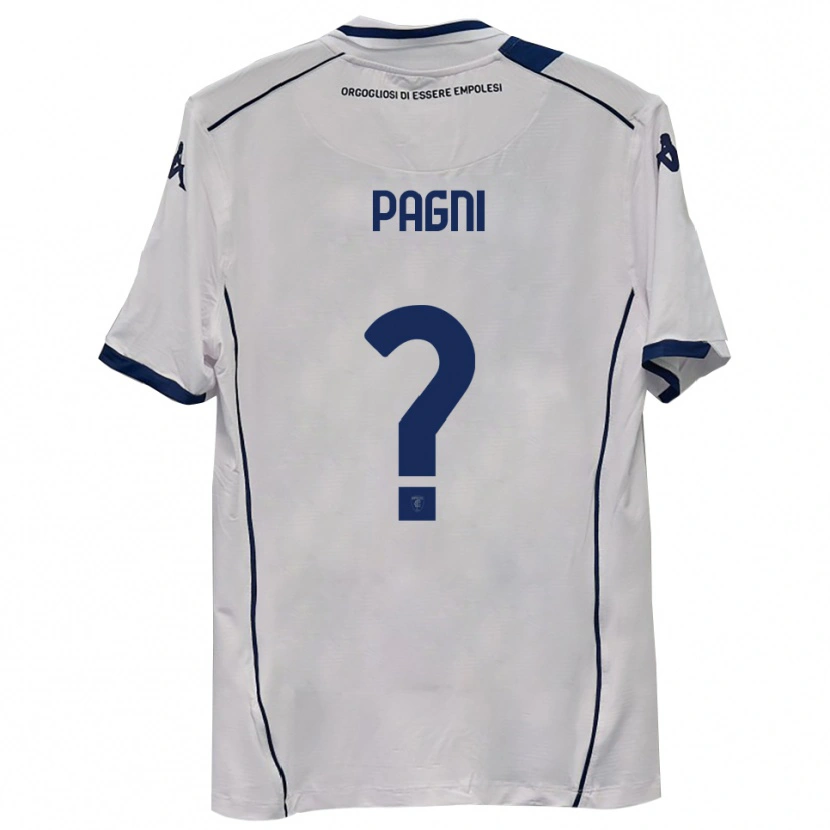 Danxen Uomo Maglia Niccolò Pagni #0 Blu Scuro Navy Kit Gara Away 2025/26 Maglietta