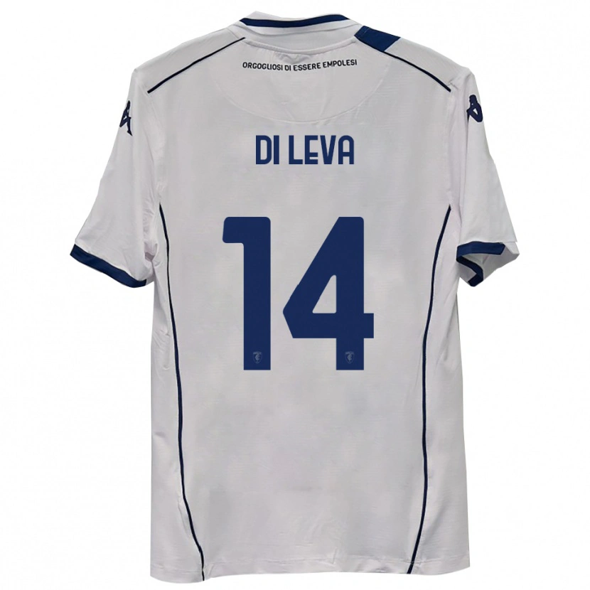 Danxen Uomo Maglia Vincenzo Di Leva #14 Blu Scuro Navy Kit Gara Away 2025/26 Maglietta