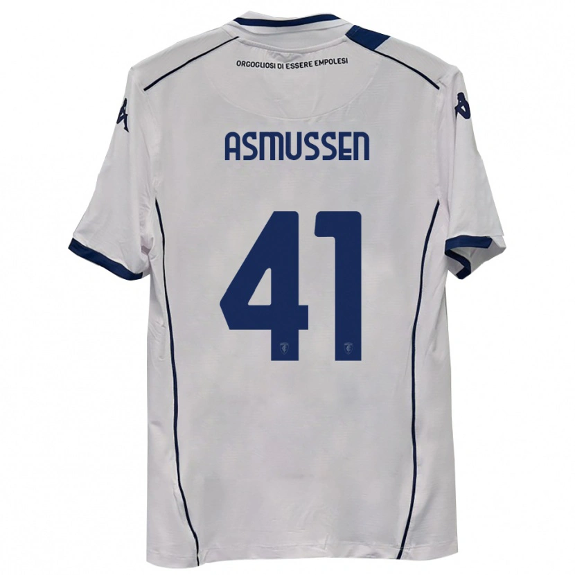 Danxen Uomo Maglia Ank Asmussen #41 Blu Scuro Navy Kit Gara Away 2025/26 Maglietta