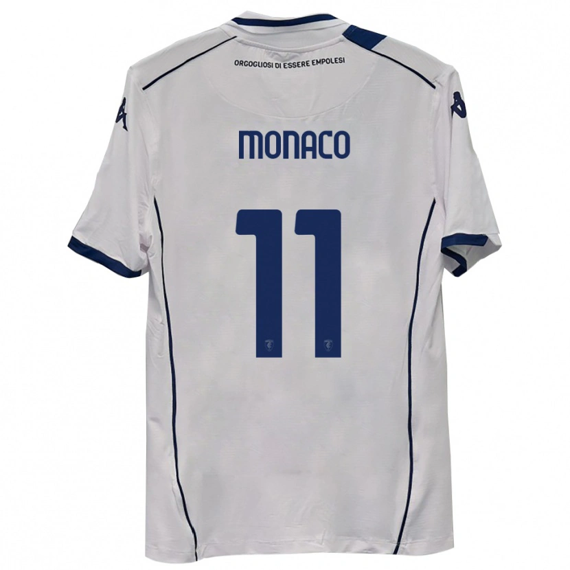Danxen Uomo Maglia Salvatore Monaco #11 Blu Scuro Navy Kit Gara Away 2025/26 Maglietta
