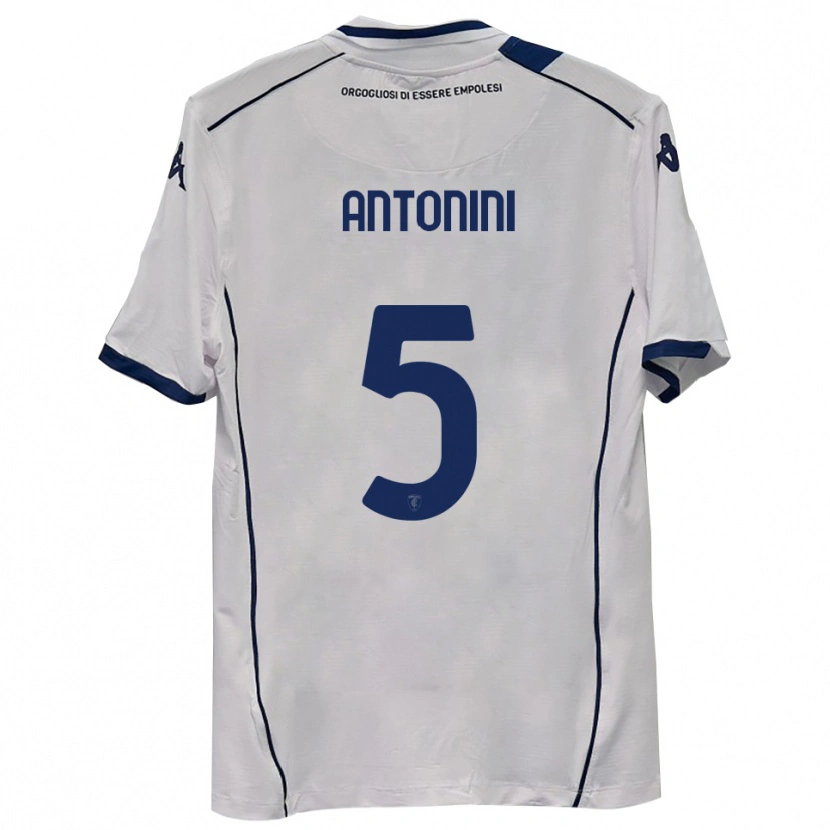 Danxen Uomo Maglia Diego Antonini #5 Blu Scuro Navy Kit Gara Away 2025/26 Maglietta