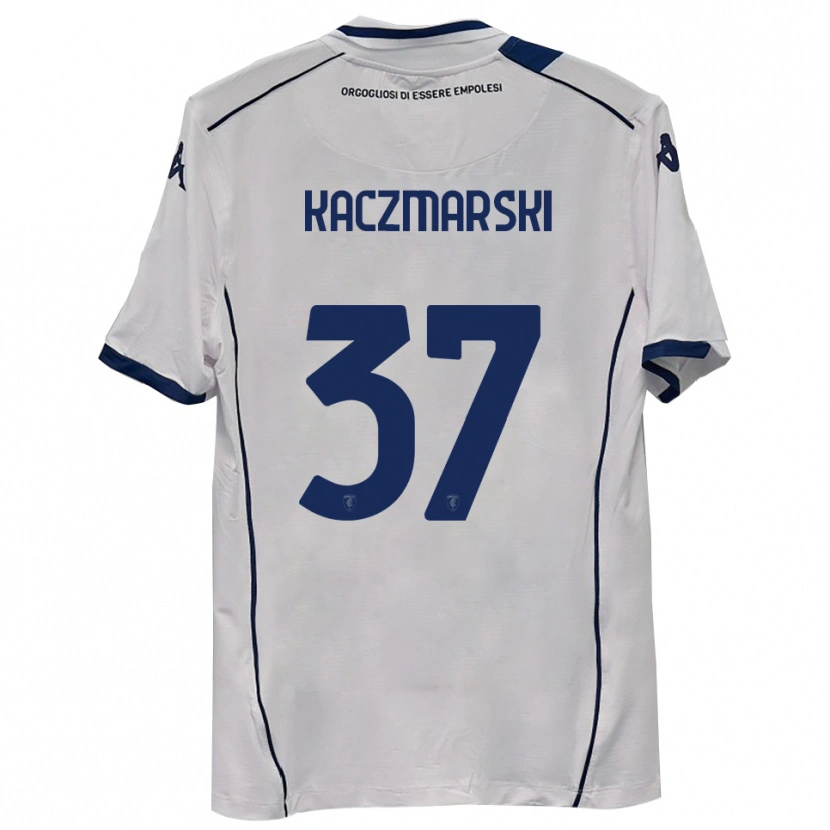 Danxen Uomo Maglia Iwo Kaczmarski #37 Blu Scuro Navy Kit Gara Away 2025/26 Maglietta