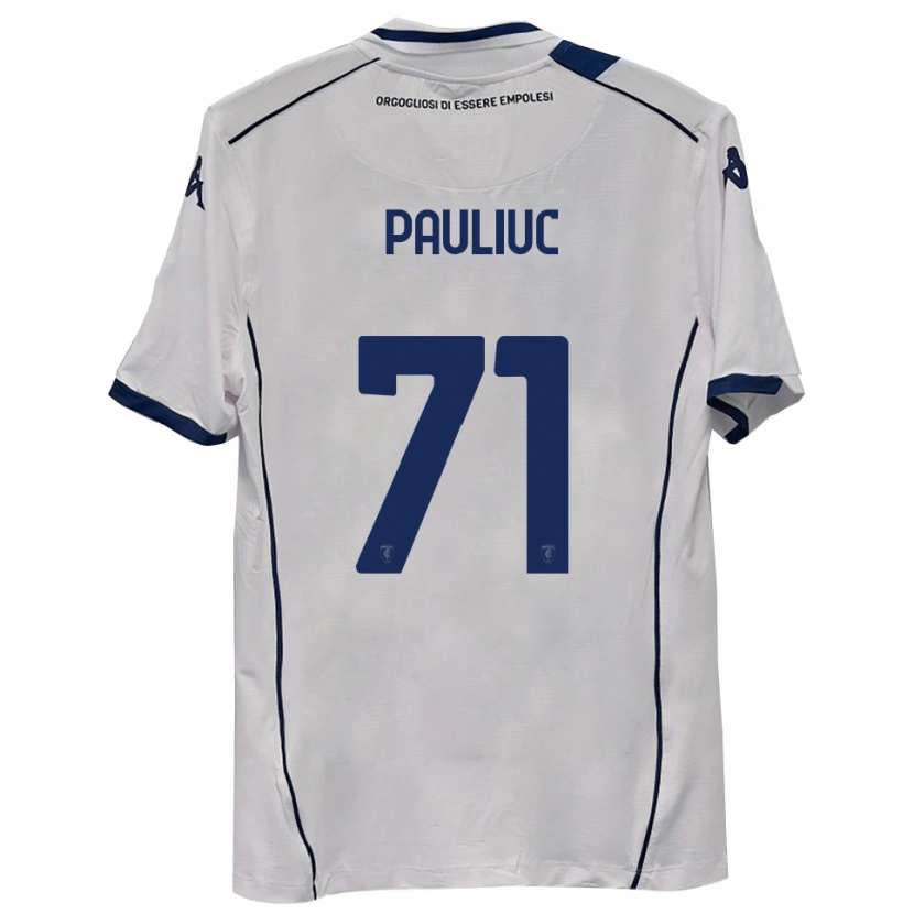 Danxen Uomo Maglia Nicolò Pauliuc #71 Blu Scuro Navy Kit Gara Away 2025/26 Maglietta