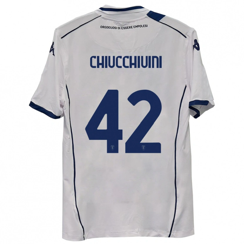 Danxen Uomo Maglia Lorenzo Chiucchiuini #42 Blu Scuro Navy Kit Gara Away 2025/26 Maglietta