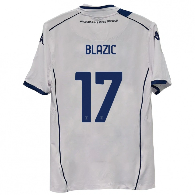 Danxen Uomo Maglia Maj Blazic #17 Blu Scuro Navy Kit Gara Away 2025/26 Maglietta