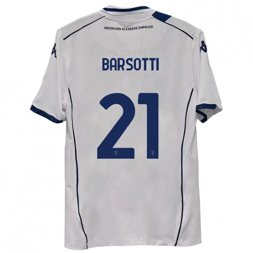 Danxen Uomo Maglia Leonardo Barsotti #21 Blu Scuro Navy Kit Gara Away 2025/26 Maglietta