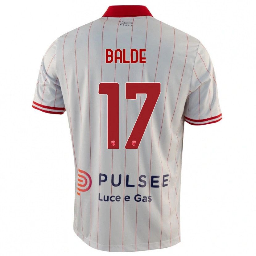 Danxen Uomo Maglia Keita Baldé #17 Bianco Rosso Blu Kit Gara Away 2025/26 Maglietta