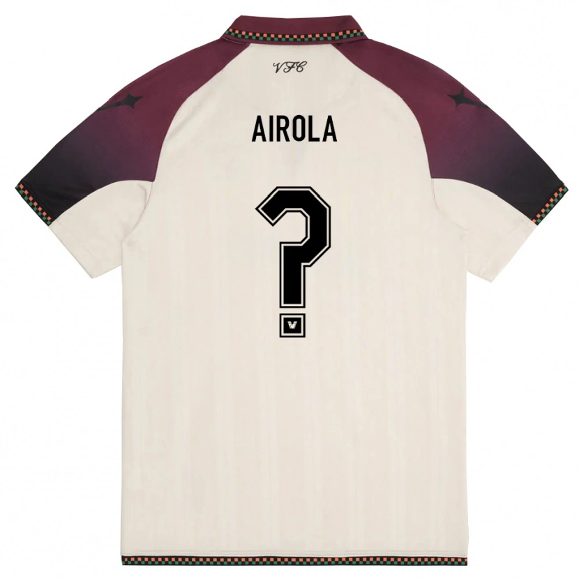 Danxen Uomo Maglia Beatrice Airola #0 Crema Borgogna Kit Gara Away 2025/26 Maglietta