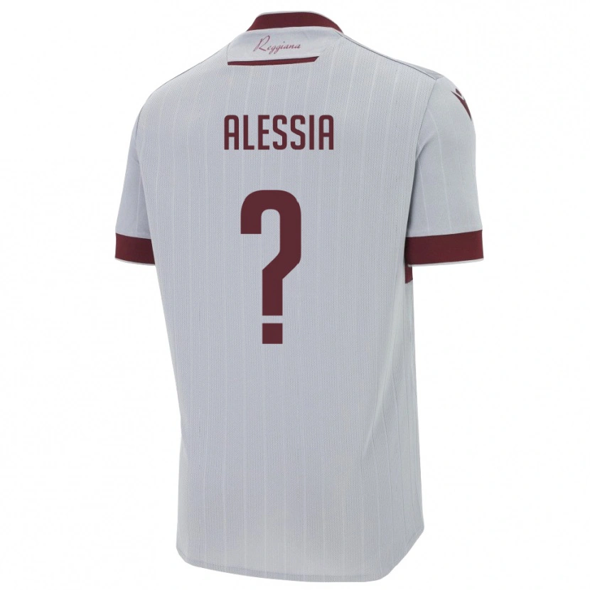 Danxen Uomo Maglia Ferrarini Alessia #0 Borgogna Bianco Kit Gara Away 2025/26 Maglietta