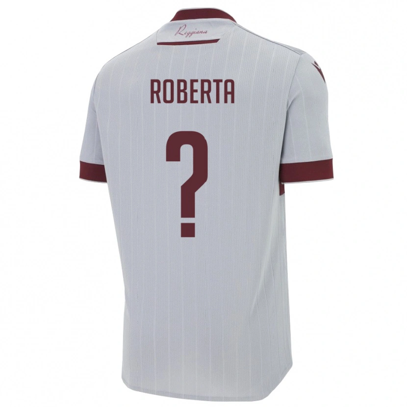 Danxen Uomo Maglia Macrì Roberta #0 Borgogna Bianco Kit Gara Away 2025/26 Maglietta