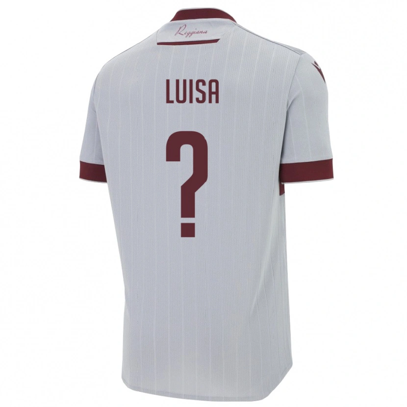 Danxen Uomo Maglia Cagossi Luisa #0 Borgogna Bianco Kit Gara Away 2025/26 Maglietta