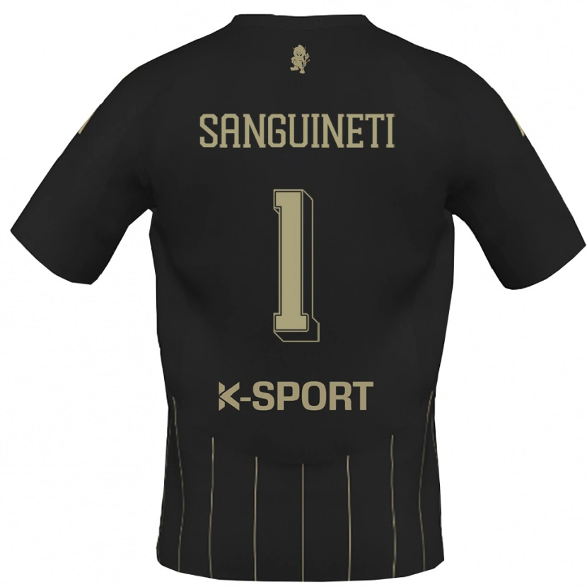 Danxen Uomo Maglia Michele Sanguineti #1 Grigio Bianco Kit Gara Away 2025/26 Maglietta
