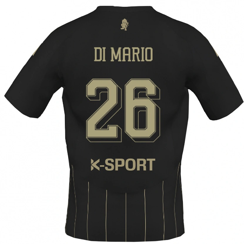 Danxen Uomo Maglia Stefano Di Mario #26 Grigio Bianco Kit Gara Away 2025/26 Maglietta