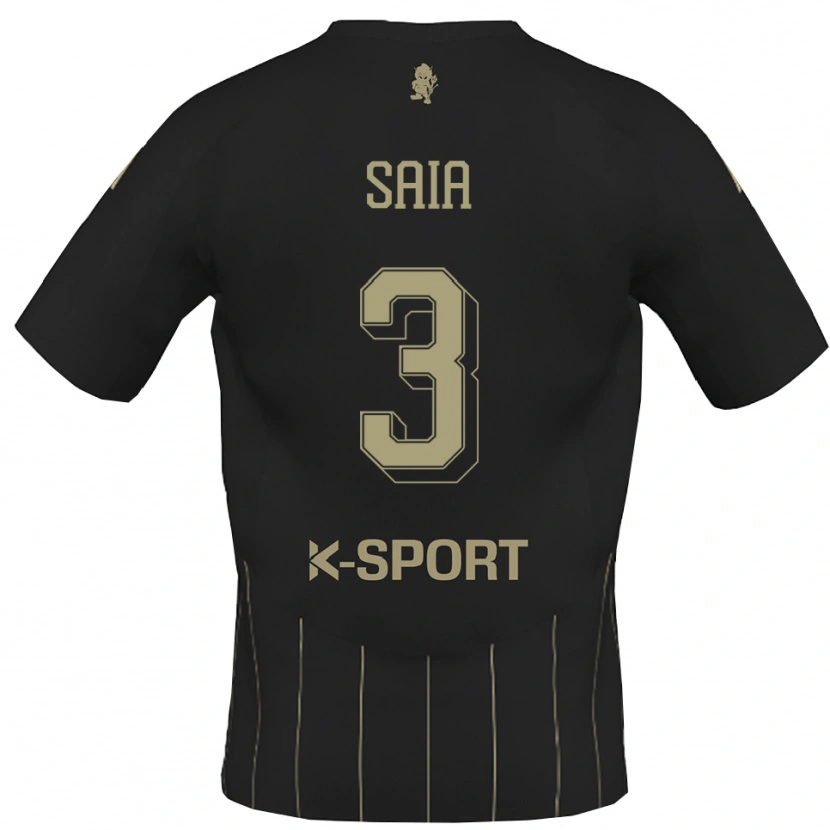 Danxen Uomo Maglia Chris Saia #3 Grigio Bianco Kit Gara Away 2025/26 Maglietta