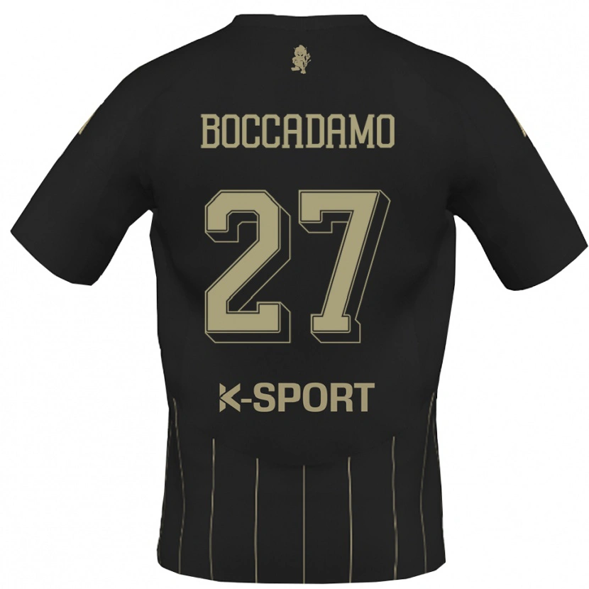 Danxen Uomo Maglia Antonio Boccadamo #27 Grigio Bianco Kit Gara Away 2025/26 Maglietta