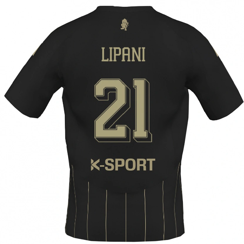 Danxen Uomo Maglia Iacopo Lipani #21 Grigio Bianco Kit Gara Away 2025/26 Maglietta