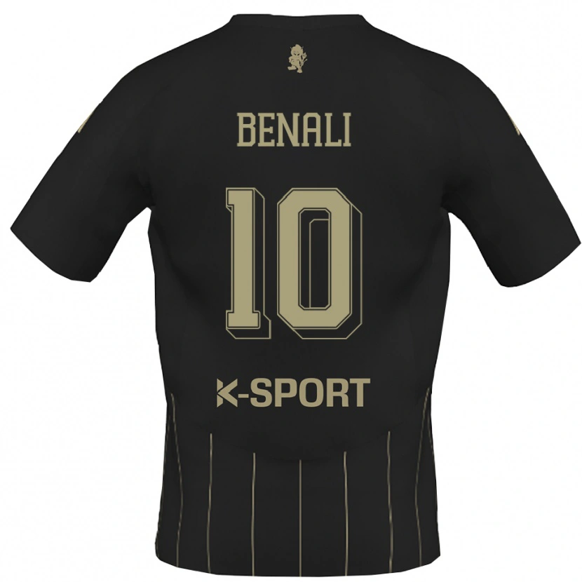Danxen Uomo Maglia Ahmad Benali #10 Grigio Bianco Kit Gara Away 2025/26 Maglietta
