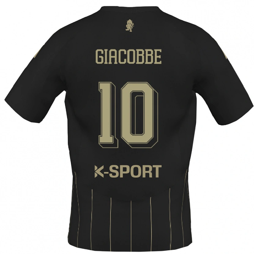 Danxen Uomo Maglia Christian Giacobbe #10 Grigio Bianco Kit Gara Away 2025/26 Maglietta