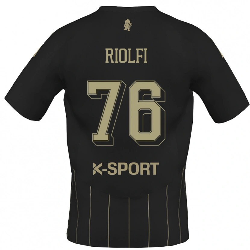 Danxen Uomo Maglia Emanuele Riolfi #76 Grigio Bianco Kit Gara Away 2025/26 Maglietta