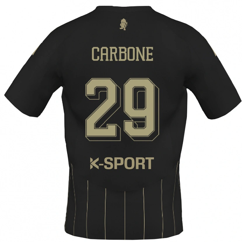 Danxen Uomo Maglia Matteo Carbone #29 Grigio Bianco Kit Gara Away 2025/26 Maglietta