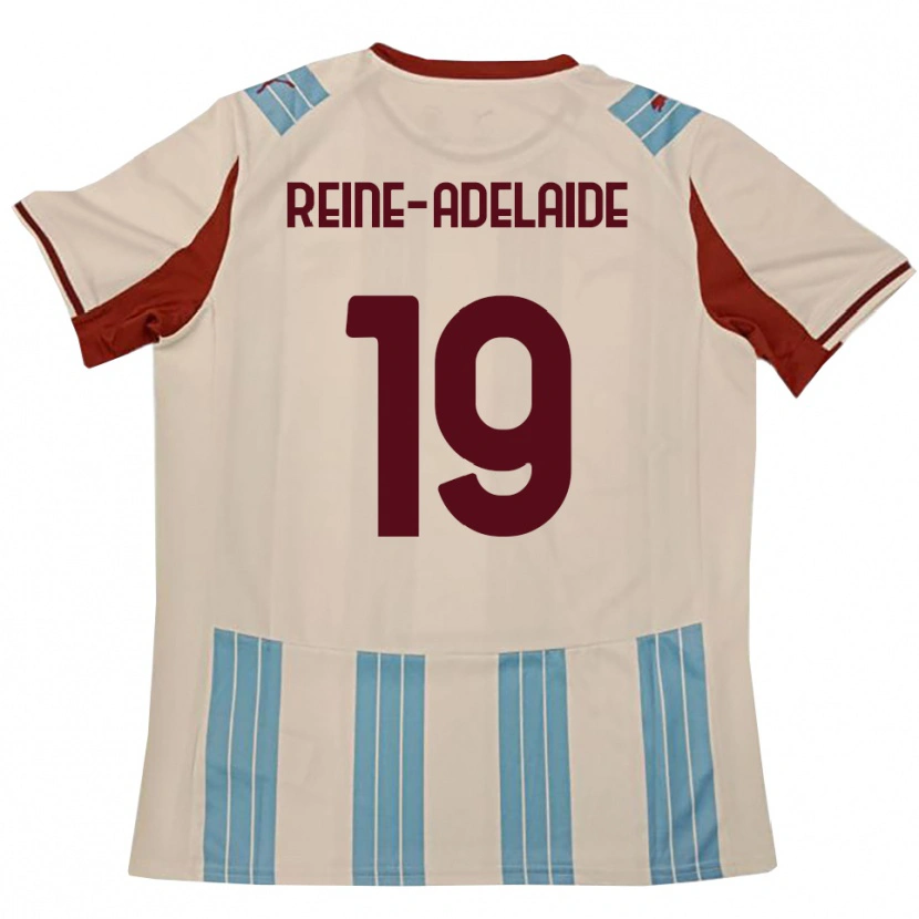Danxen Uomo Maglia Jeff Reine-Adelaide #19 Azzurro Cielo Bianco Kit Gara Away 2025/26 Maglietta