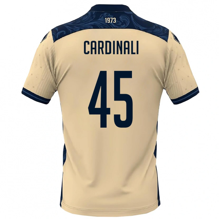 Danxen Uomo Maglia Matteo Cardinali #45 Bianco Navy Kit Gara Away 2025/26 Maglietta