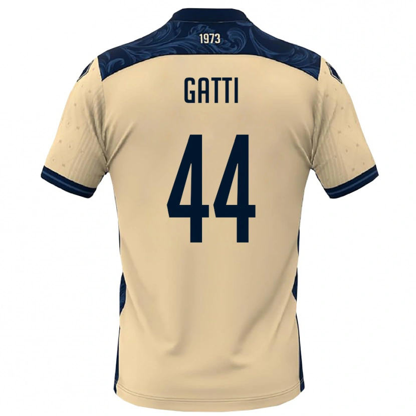 Danxen Uomo Maglia Riccardo Gatti #44 Bianco Navy Kit Gara Away 2025/26 Maglietta