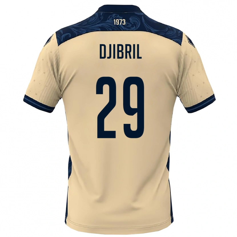 Danxen Uomo Maglia Akim Djibril #29 Bianco Navy Kit Gara Away 2025/26 Maglietta