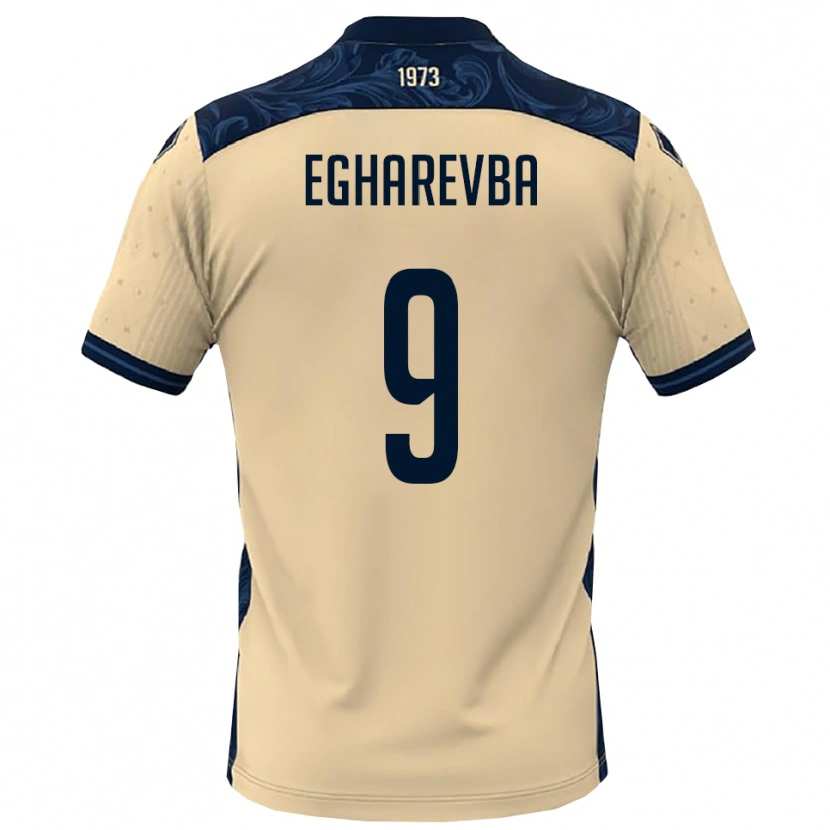 Danxen Uomo Maglia Destiny Egharevba #9 Bianco Navy Kit Gara Away 2025/26 Maglietta
