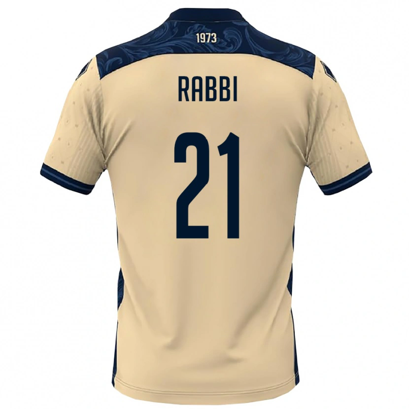 Danxen Uomo Maglia Simone Rabbi #21 Bianco Navy Kit Gara Away 2025/26 Maglietta