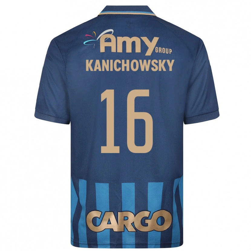 Danxen Uomo Maglia Gabi Kanichowsky #16 Blu Navy Kit Gara Away 2025/26 Maglietta