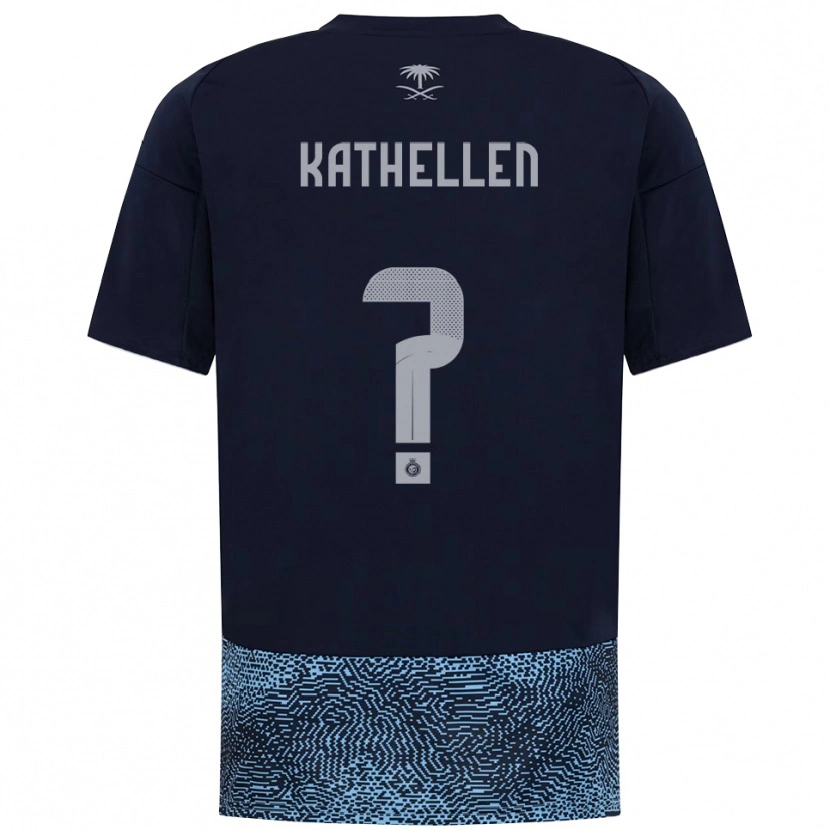 Danxen Uomo Maglia Kathellen #0 Navy Azzurro Cielo Kit Gara Away 2025/26 Maglietta