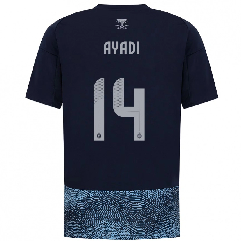 Danxen Uomo Maglia Ghada Ayadi #14 Navy Azzurro Cielo Kit Gara Away 2025/26 Maglietta