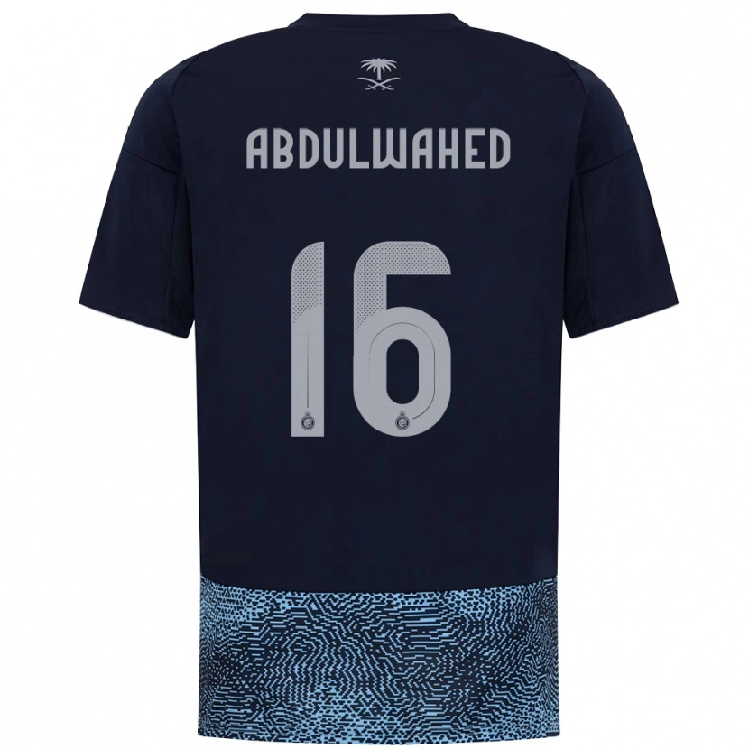 Danxen Uomo Maglia Ghader Abdulwahed #16 Navy Azzurro Cielo Kit Gara Away 2025/26 Maglietta