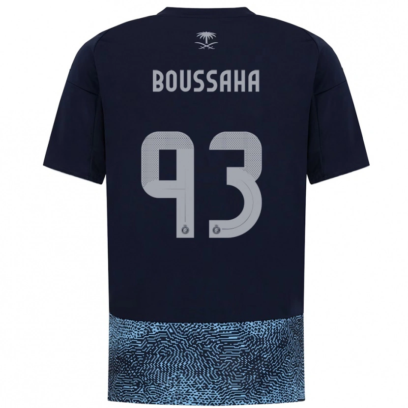 Danxen Uomo Maglia Lina Boussaha #93 Navy Azzurro Cielo Kit Gara Away 2025/26 Maglietta