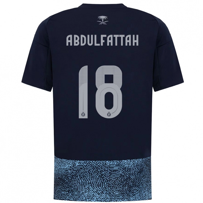 Danxen Uomo Maglia Abdulfattah Adam #18 Navy Azzurro Cielo Kit Gara Away 2025/26 Maglietta