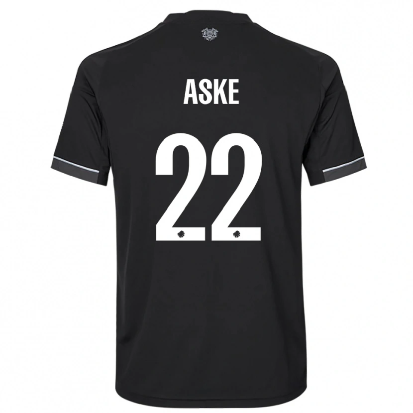 Danxen Uomo Maglia Aske Bang #22 Nero Bianco Kit Gara Away 2025/26 Maglietta