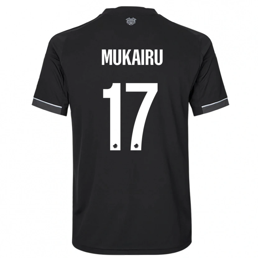 Danxen Uomo Maglia Paul Mukairu #17 Nero Bianco Kit Gara Away 2025/26 Maglietta