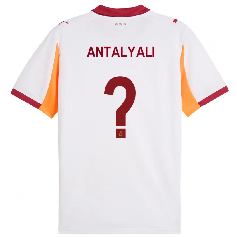 Danxen Uomo Maglia Taylan Antalyalı #0 Bianco Rosso Kit Gara Away 2025/26 Maglietta