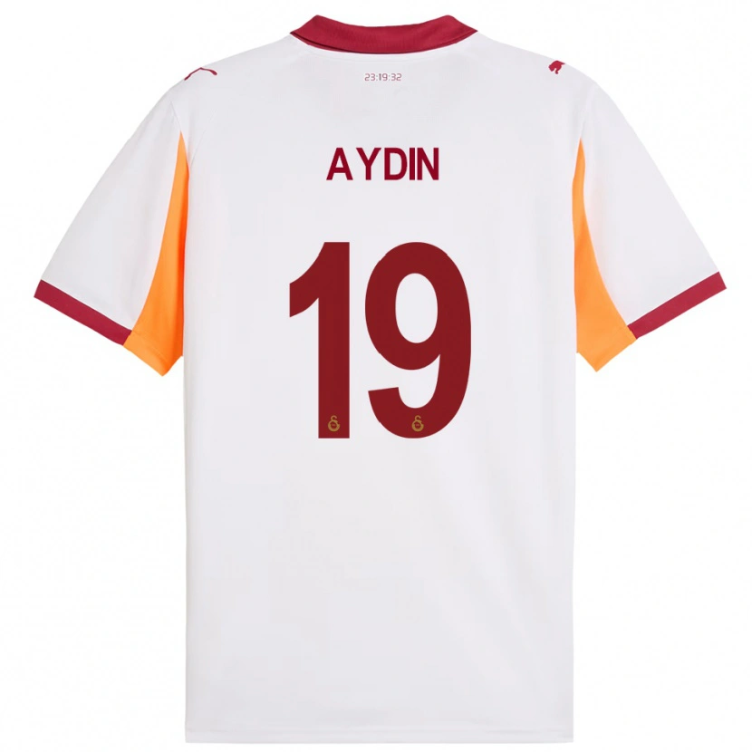 Danxen Uomo Maglia Eren Aydın #19 Bianco Rosso Kit Gara Away 2025/26 Maglietta